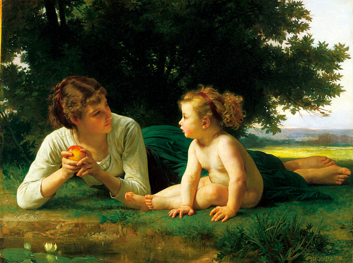  阿道夫·布格罗 Adolphe Bouguereau —— 诱惑 (2)